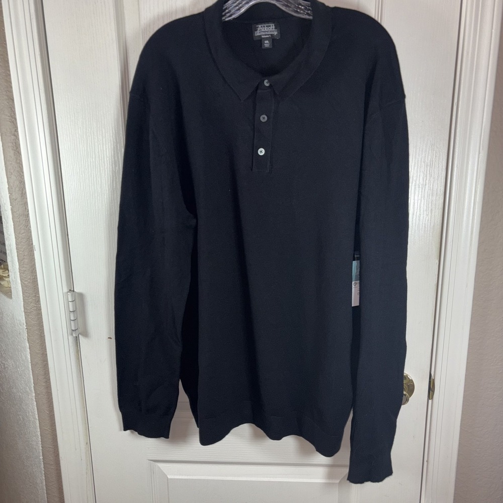 Abbott Elementary Men's Black Knit Pullover XXL NWT Limited Edition Button-Up